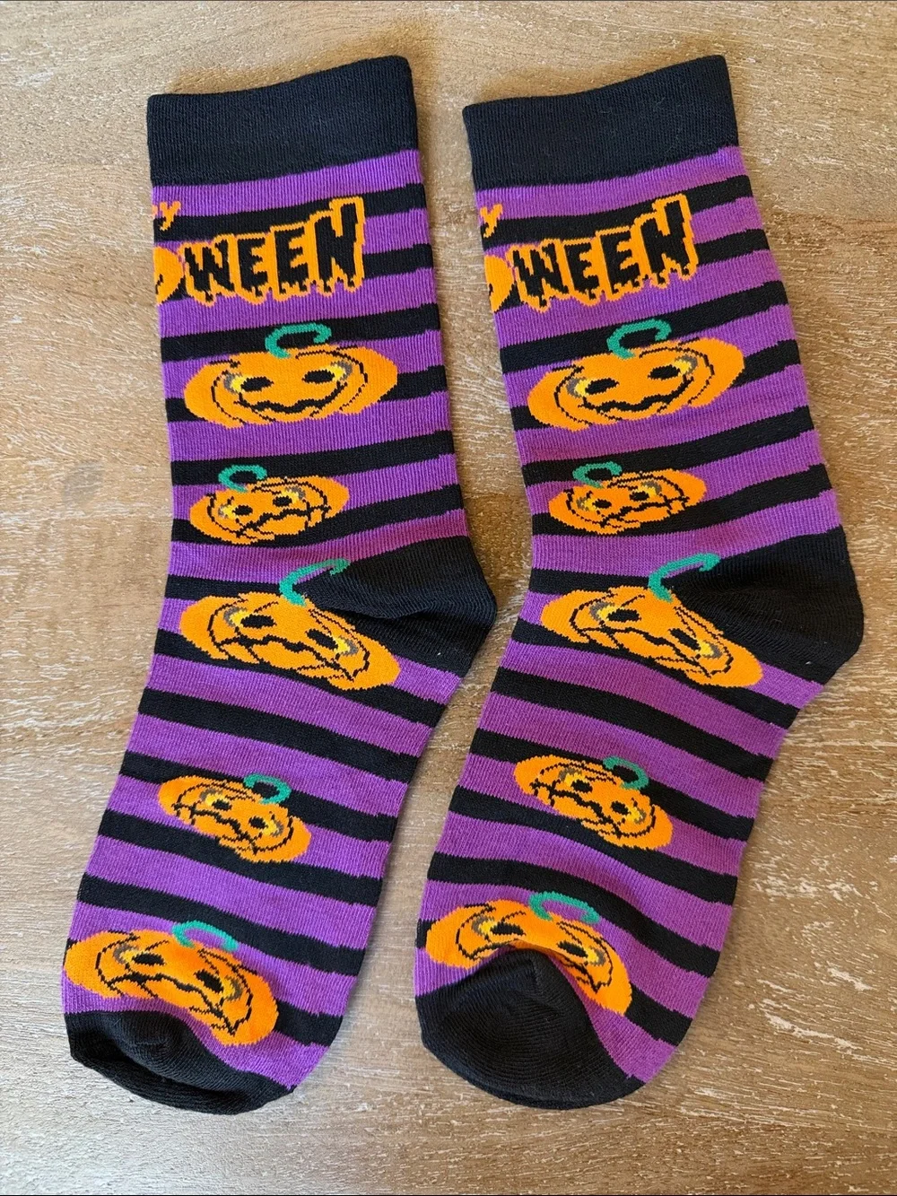 Happy Halloween Jack O’Lantern Crew Socks